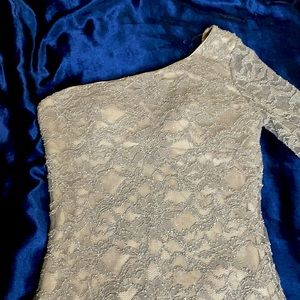 GOLD/BEIGE PARTY DRESS SMALL